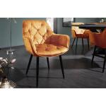 Reduzierte Senfgelbe Moderne Riess Ambiente Designer Stühle aus Glas mit Armlehne Breite 50-100cm, Höhe 50-100cm, Tiefe 50-100cm 