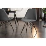 Reduzierte Graue Moderne Riess Ambiente Designer Stühle aus Stoff Breite 0-50cm, Höhe 50-100cm, Tiefe 50-100cm 
