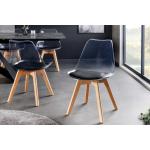 Schwarze Moderne Riess Ambiente Organische Transparente Stühle aus Kunststoff gepolstert Breite 0-50cm, Höhe 50-100cm, Tiefe 50-100cm 