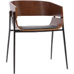 Schwarze Vintage Miliboo Designer Stühle aus Holz gepolstert 