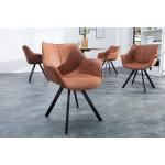 Braune Retro Riess Ambiente Designer Stühle aus Massivholz mit Armlehne Breite 50-100cm, Höhe 50-100cm, Tiefe 50-100cm 