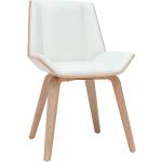 Reduzierte Weiße Moderne Miliboo Designer Stühle aus Holz 