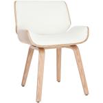 Weiße Retro Miliboo Designer Stühle aus Holz 