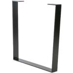 Schwarze Tischbeine & Tischfüße pulverbeschichtet aus Stahl Breite 50-100cm, Höhe 50-100cm, Tiefe 50-100cm 