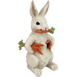 Design Toscano Carotene das Kaninchen mit Karotten Osterdeko Gartenstatue, Polyresin, vollfarbe, 30 cm