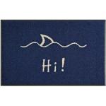 Design Türmatte 'Hi ' von LxB 750x500 mm Design Fußmatten doormat - Wash+dry