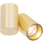 Reduzierte Goldene Qazqa Deckenstrahler & LED Deckenstrahler aus Messing dimmbar GU10 