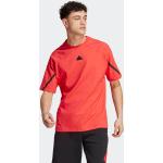 Reduzierte Rote adidas T-Shirts für Herren Größe L 