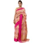 Rosa Saris aus Seide für Damen 