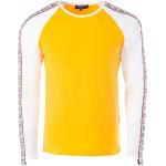 Gelbe Sportliche Langärmelige Carisma T-Shirts aus Baumwollmischung enganliegend für Herren Größe XL 