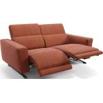 Orange Moderne Sofanella Alesso Zweisitzer-Sofas aus Stoff Breite 100-150cm, Höhe 100-150cm, Tiefe 50-100cm 2 Personen 