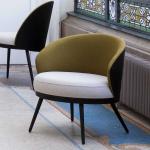 Khakifarbene Moderne Violata Furniture Stoffsessel aus Stoff Breite 50-100cm, Höhe 50-100cm, Tiefe 50-100cm 