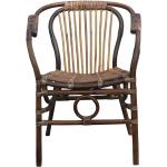 Braune Vintage Möbel Exclusive Designer Stühle aus Rattan mit Armlehne Breite 50-100cm, Höhe 50-100cm, Tiefe 50-100cm 