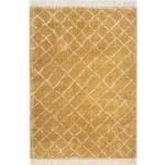 Goldene Rechteckige Design-Teppiche aus Textil 