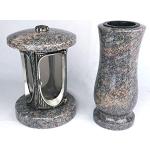 Silberne Grablaternen & Grablampen aus Granit 