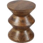 Braune Moderne Möbel Exclusive Runde Beistelltische Holz 36 cm lackiert aus Massivholz Breite 0-50cm, Höhe 0-50cm, Tiefe 0-50cm 