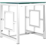 Moderne Quadratische Design Tische aus Edelstahl Breite 0-50cm, Höhe 50-100cm, Tiefe 0-50cm 