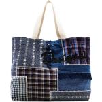 Reduzierte Dunkelblaue Desigual Einkaufstaschen & Shopping Bags aus Baumwolle für Damen 