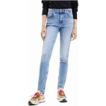 Reduzierte Blaue Unifarbene Desigual Skinny Jeans mit Reißverschluss aus Denim maschinenwaschbar für Damen Größe L für den für den Frühling 