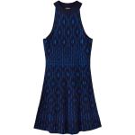Reduzierte Blaue Ärmellose Desigual Mini Damenkleider aus Viskose Größe L für den für den Frühling 