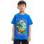 Blaue Desigual Kinder T-Shirts ohne Verschluss für Jungen Größe 158 