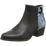 Schwarze Desigual Dolly Ankle Boots & Klassische Stiefeletten aus Textil für Damen Größe 38 