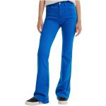 Reduzierte Blaue Bestickte Desigual Bio Jeans mit Stickerei mit Reißverschluss aus Baumwolle für Damen Größe XL 