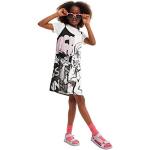 Schwarze Desigual Gemusterte Kinderkleider ohne Verschluss für Mädchen Größe 146 