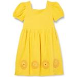 Gelbe Desigual Gemusterte Kinderkleider mit Mandala-Motiv für Mädchen 