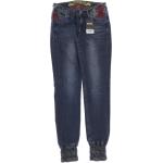 Reduzierte Blaue Bestickte Desigual Jeans mit Stickerei aus Denim für Damen Größe S 