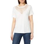 Reduzierte Weiße Kurzärmelige Desigual T-Shirts für Damen Größe L für den für den Sommer 