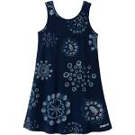 Marineblaue Desigual Gemusterte Kinderkleider für Mädchen Größe 128 
