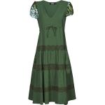Reduzierte Grüne Desigual Maxi Sommerkleider für Damen Größe XL für den für den Sommer 
