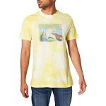 Gelbe Batik Desigual T-Shirts aus Baumwolle für Herren Größe L 