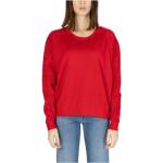 Rote Elegante Desigual Rundhals-Ausschnitt Rundhals-Pullover für Damen Größe XXL für den für den Sommer 