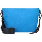 Reduzierte Blaue Desigual Damenschultertaschen & Damenshoulderbags mit Reißverschluss aus PU 
