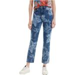 Reduzierte Blaue Desigual Denim Slim Fit Jeans aus Baumwolle für Damen Größe XS für den für den Herbst 