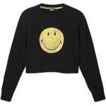 Schwarze Desigual Emoji Smiley Damensweatshirts 