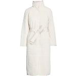 Reduzierte Elfenbeinfarbene Gesteppte Desigual Rollkragen Winterjacken aus Polyester für Damen Größe XL 