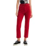 Reduzierte Rote Desigual Mom-Jeans aus Baumwolle für Damen Größe S für den für den Herbst 