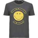 Reduzierte Graue Desigual Emoji Smiley T-Shirts für Damen Größe S 