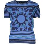 Reduzierte Blaue Elegante Desigual T-Shirts aus Baumwolle für Damen Größe XXL 