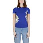 Reduzierte Blaue Desigual T-Shirts aus Viskose für Damen Größe XS für den für den Sommer 