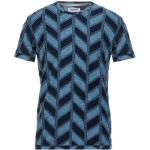Reduzierte Blaue Kurzärmelige Desigual T-Shirts aus Jersey für Herren Größe XL 