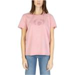 Pinke Desigual T-Shirts aus Baumwolle für Damen Größe XXL für den für den Sommer 