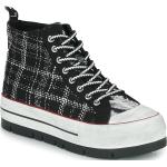 Reduzierte Bunte Desigual High Top Sneaker & Sneaker Boots aus Textil für Damen Größe 37 mit Absatzhöhe 3cm bis 5cm 