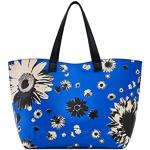 Reduzierte Marineblaue Blumenmuster Desigual Damenschultertaschen & Damenshoulderbags aus PU mit Innentaschen 