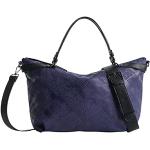 Reduzierte Blaue Desigual Yes Azul Damenschultertaschen & Damenshoulderbags mit Reißverschluss aus PU 