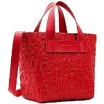 Reduzierte Rote Desigual Damenhandtaschen mit Reißverschluss mit Innentaschen 