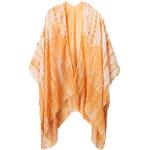 Orange Batik Desigual Damenschals Größe L 
